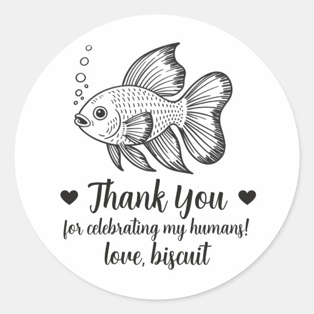 Pegatinas personalizadas para regalos de boda de p (Anverso)