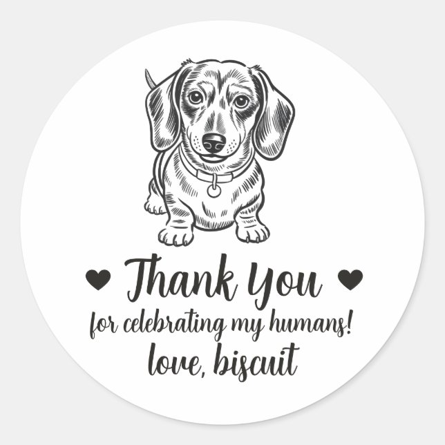 Pegatinas personalizadas para regalos de boda de p (Anverso)