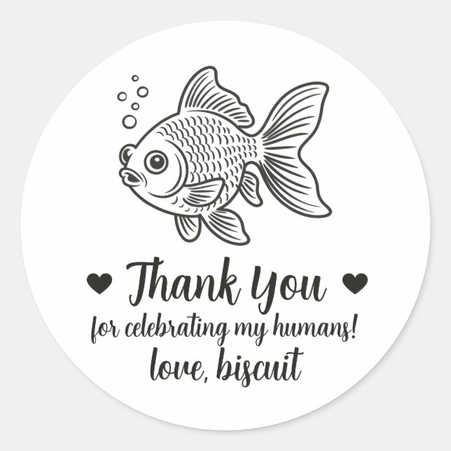 Pegatinas personalizadas para regalos de boda de p (Anverso)