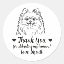 Pegatinas personalizadas para regalos de boda de p