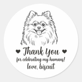 Pegatinas personalizadas para regalos de boda de p