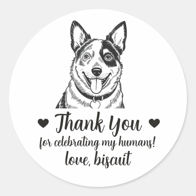 Pegatinas personalizadas para regalos de boda de p (Anverso)
