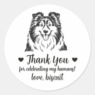 Pegatinas personalizadas para regalos de boda de p