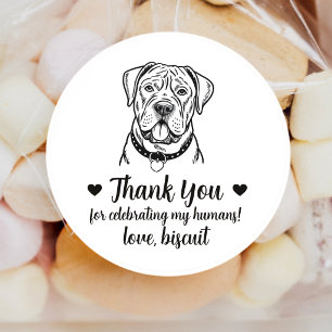 Pegatinas personalizadas para regalos de boda para