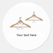 Pegatinas personalizadas, perchas divertidas