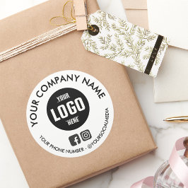 Pegatinas personalizadas redondas impermeables con