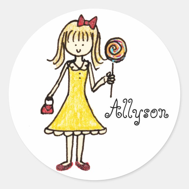 pegatinas personalizado Lollipop (Anverso)
