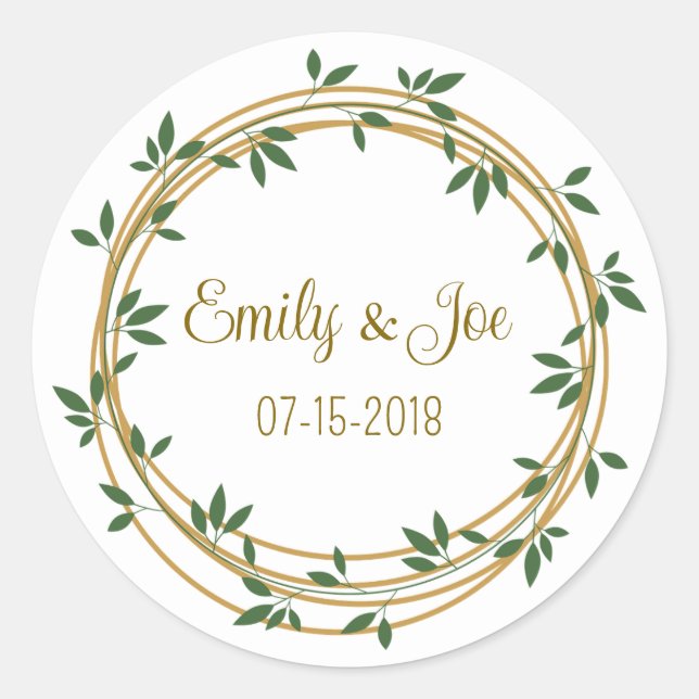 pegatinas personalizados bodas (Anverso)