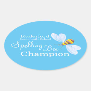 Pegatinas personalizados campeón de la escuela de