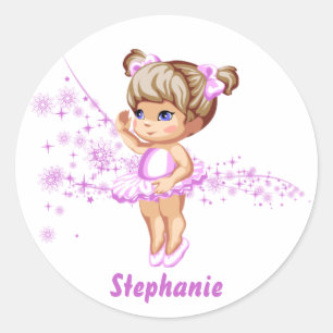 Pegatinas personalizados chica lindo de la