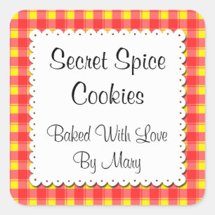 Pegatinas Personalizados de aguijón rojo amarillo