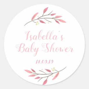 Pegatinas personalizados de Baby Shower