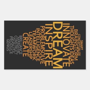 pegatinas personalizados de bombillas inspiradoras