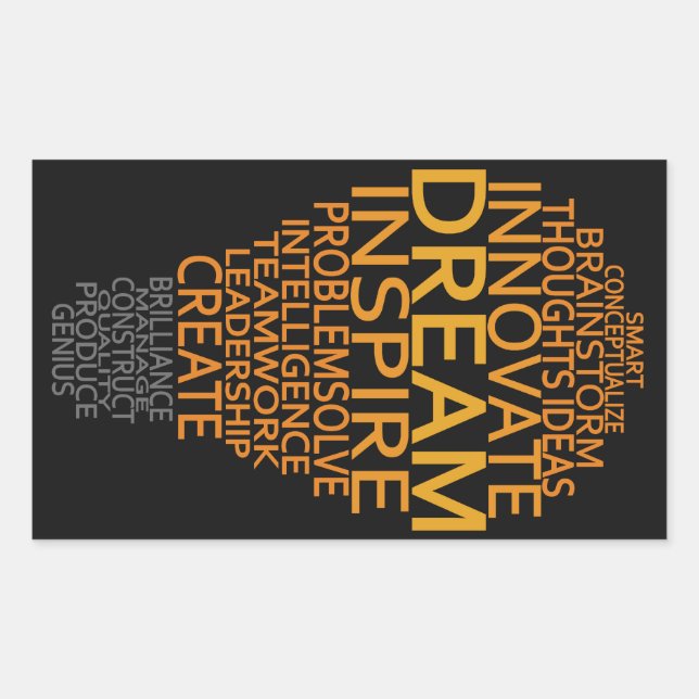 pegatinas personalizados de bombillas inspiradoras (Anverso)