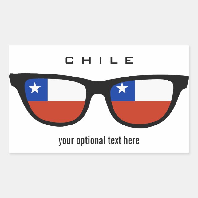 Pegatinas personalizados de Chile Shades (Anverso)