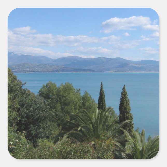 Pegatinas personalizados de Costa del Cilento (Anverso)