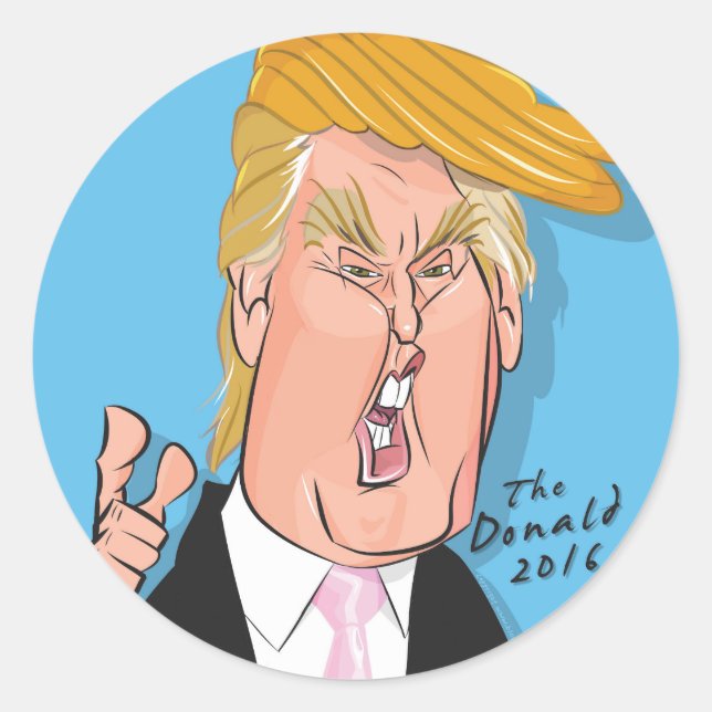 Pegatinas Personalizados de Donald Trump (Anverso)