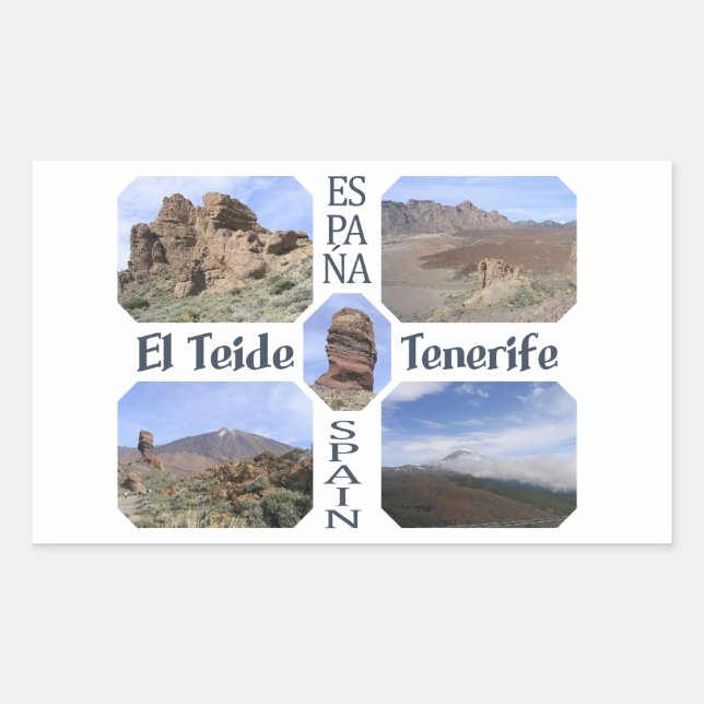 Pegatinas personalizados de El Teide (Anverso)