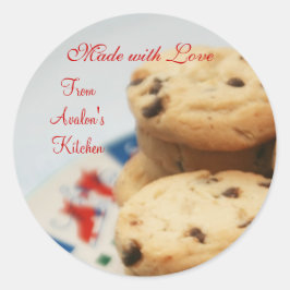 Pegatinas personalizados de etiquetas de postres p