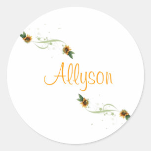 Pegatinas personalizados de girasoles