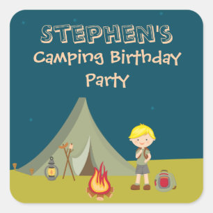 Pegatinas personalizados de la fiesta de cumpleaño