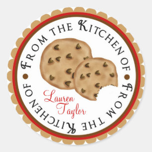 Pegatinas personalizados de la galleta de