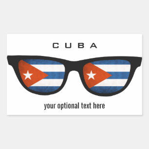 Pegatinas personalizados de los Shades cubanos