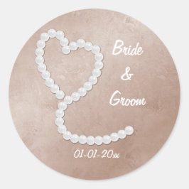 Pegatinas personalizados de Novia y Groom
