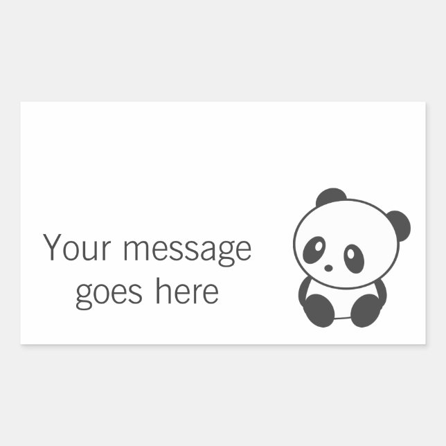 Pegatinas personalizados de Panda (Anverso)