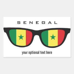 Pegatinas personalizados de Senegal Shades