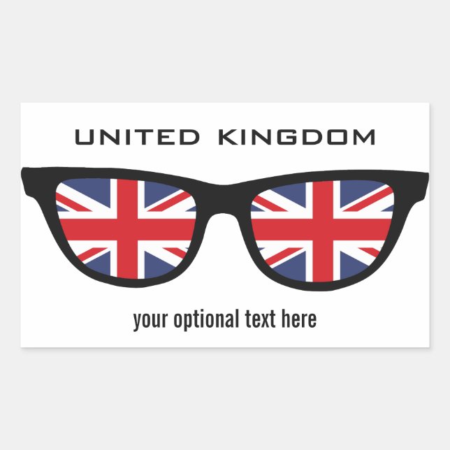 Pegatinas personalizados de Shades británicos (Anverso)
