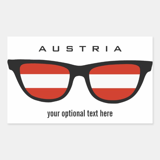 Pegatinas personalizados de Shades de Austria (Anverso)