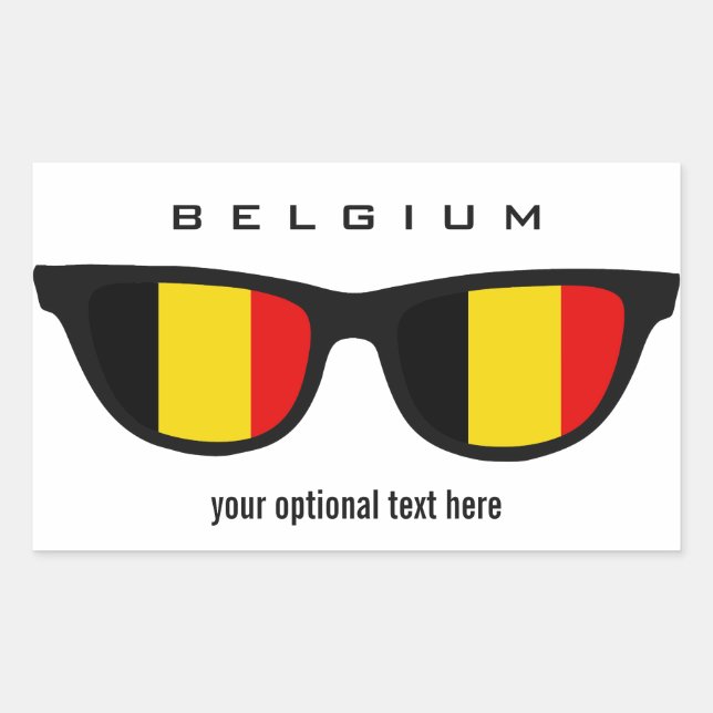 Pegatinas personalizados de Shades de Bélgica (Anverso)