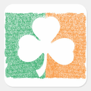 Pegatinas personalizados de Shamrock de Irlanda
