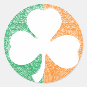 Pegatinas personalizados de Shamrock de Irlanda