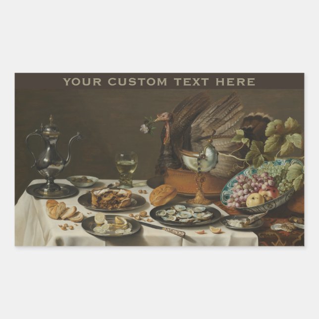 pegatinas personalizados de "Still Life With Turke (Anverso)