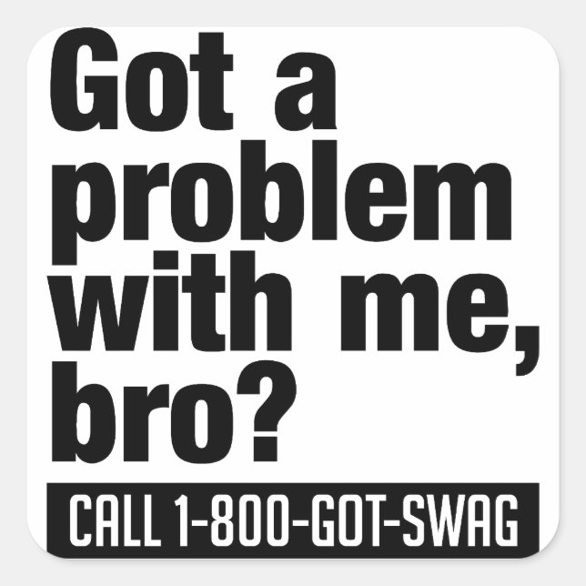 PEGATINAS personalizados de SWAG (Anverso)