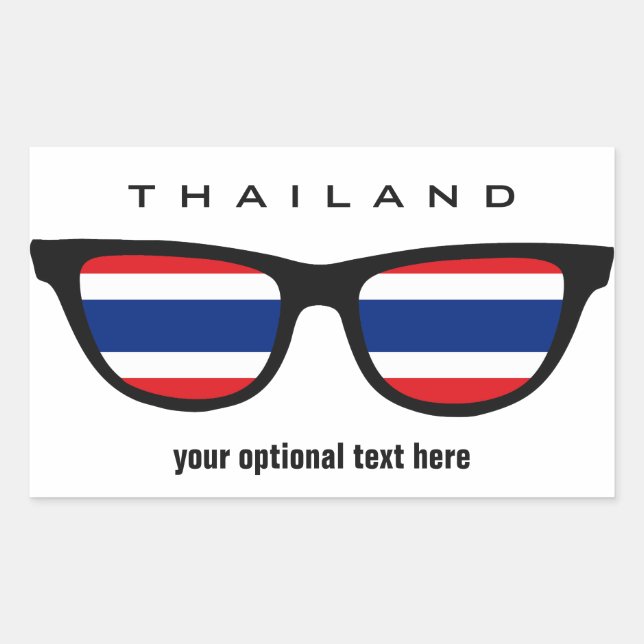 Pegatinas personalizados de Thai Shades (Anverso)