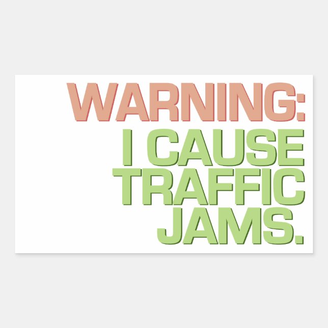 PEGATINAS personalizados DE TRAFFIC JAMS (Anverso)