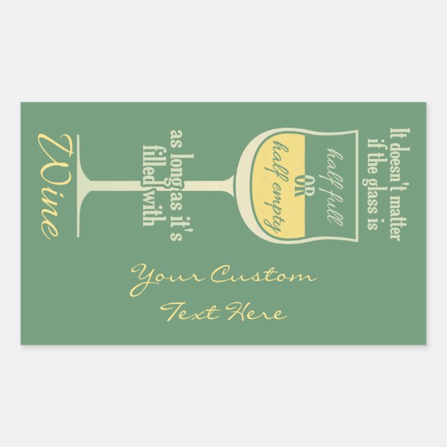 Pegatinas personalizados de Vidrio Blanco (Anverso)