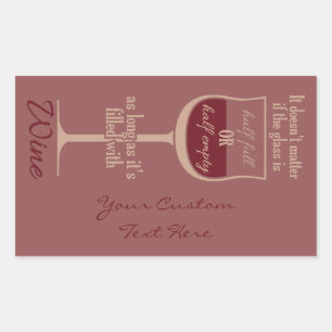 Pegatinas personalizados de Vidrio Rojo