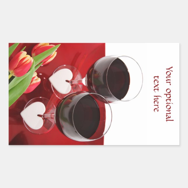 Pegatinas personalizados de Wine Lovers (Anverso)