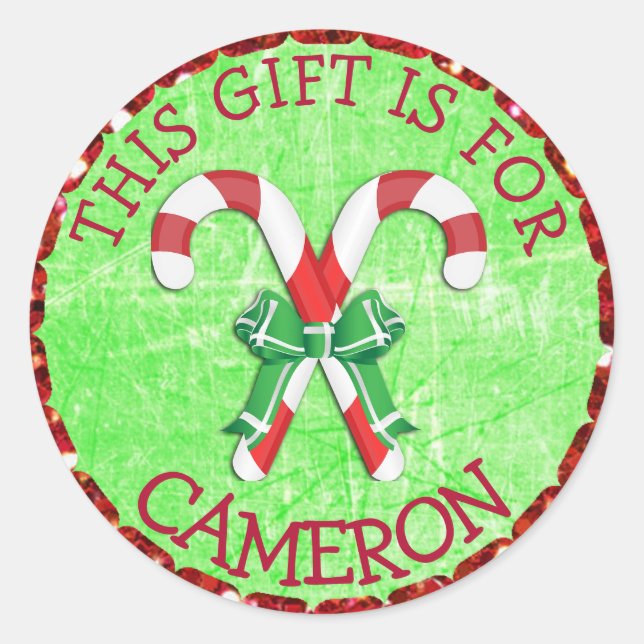 Pegatinas personalizados del día de fiesta de la (Anverso)