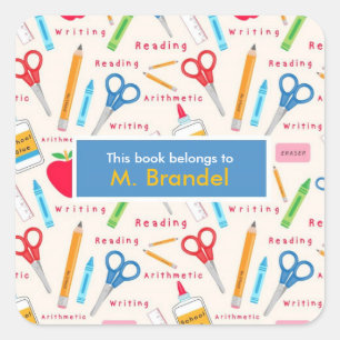 Pegatinas personalizados del libro de profesores d