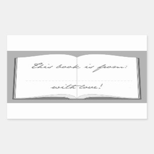 Pegatinas personalizados del libro (este libro es