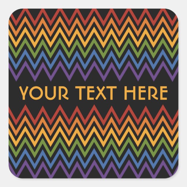 Pegatinas personalizados del patrón Chevron Arcoir (Anverso)