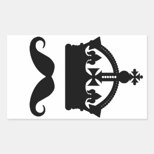 Pegatinas personalizados del Rey de Mustaches