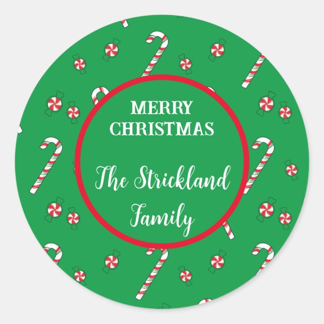 Pegatinas personalizados para Navidades (Anverso)