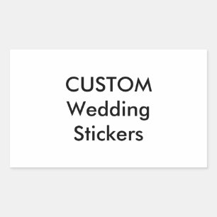 Pegatinas personalizados RECTANGLE GLOSSY (4 pk)