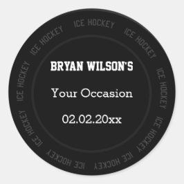 Pegatinas personalizados Tema del hockey sobre hie